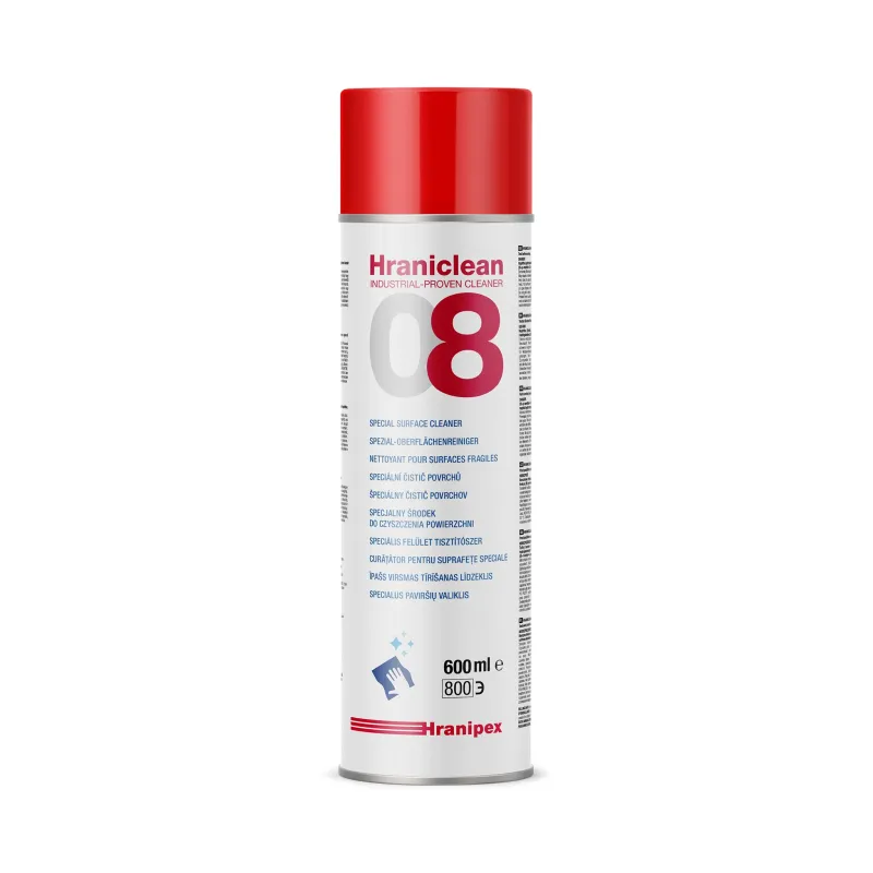 Detergente spray per la pulizia manuale di superfici delicate HRANICLEAN 08 / 600 ml
