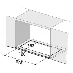 Cappa aspirante integrata FRANKE BOX Evo FBFE A70 / Nero opaco