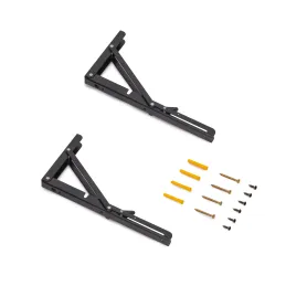Staffa pieghevole FOLDEX - set da 2 pezzi / Nero opaco