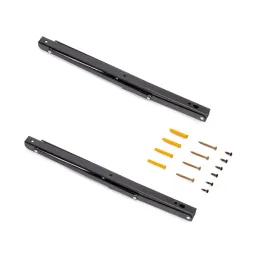 Staffa pieghevole FOLDEX - set da 2 pezzi / Nero opaco