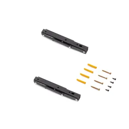 Staffa pieghevole FOLDEX - set da 2 pezzi / Nero opaco