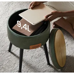 Pouf EMPORIO / Verde pastello