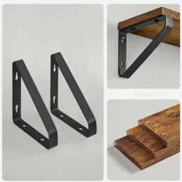 Set di 3 mensole REGALO Shelf / Nero opaco - legno vintage