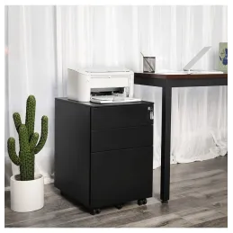 Cassettiera da ufficio su ruote GARDO 390 / Nera