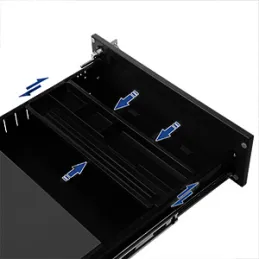 Cassettiera da ufficio su ruote GARDO 390 / Nera