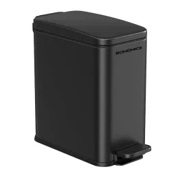 Pattumiera DESERT con pedale 5L / Nero opaco