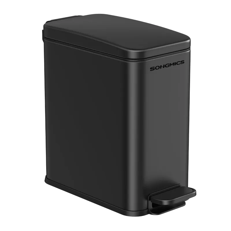 Pattumiera DESERT con pedale 5L / Nero opaco