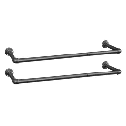 Set 2 pezzi di barra appendiabiti REGALO DUO 920 mm / Nero opaco