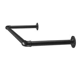 Set 2 pezzi di barra appendiabiti REGALO DUO 920 mm / Nero opaco