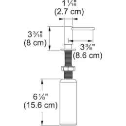 Dosatore di sapone Franke Atlas Neo / Acciaio inox
