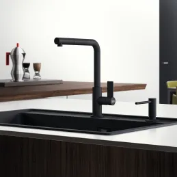 Dosatore di sapone Franke Active / Nero opaco