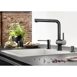 Dosatore di sapone Blanco LATO/Nero opaco