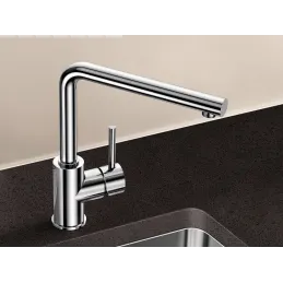 Set lavello in acciaio inox Blanco DINAS XL 6 S Compact + miscelatore MILA / Cromo lucido