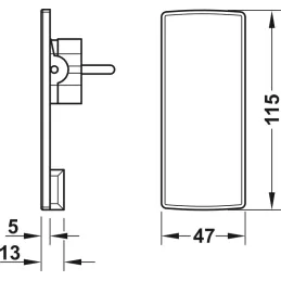 Multipresa piatta SLIM SCHUKO / Bianca