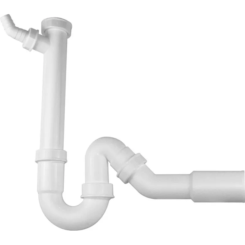 Sifone antiodore bianco 1 1/2 con scarico regolabile