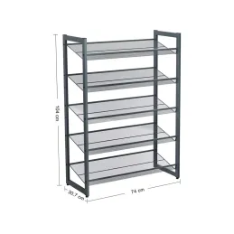 Portascarpe METALO XL / Nero opaco