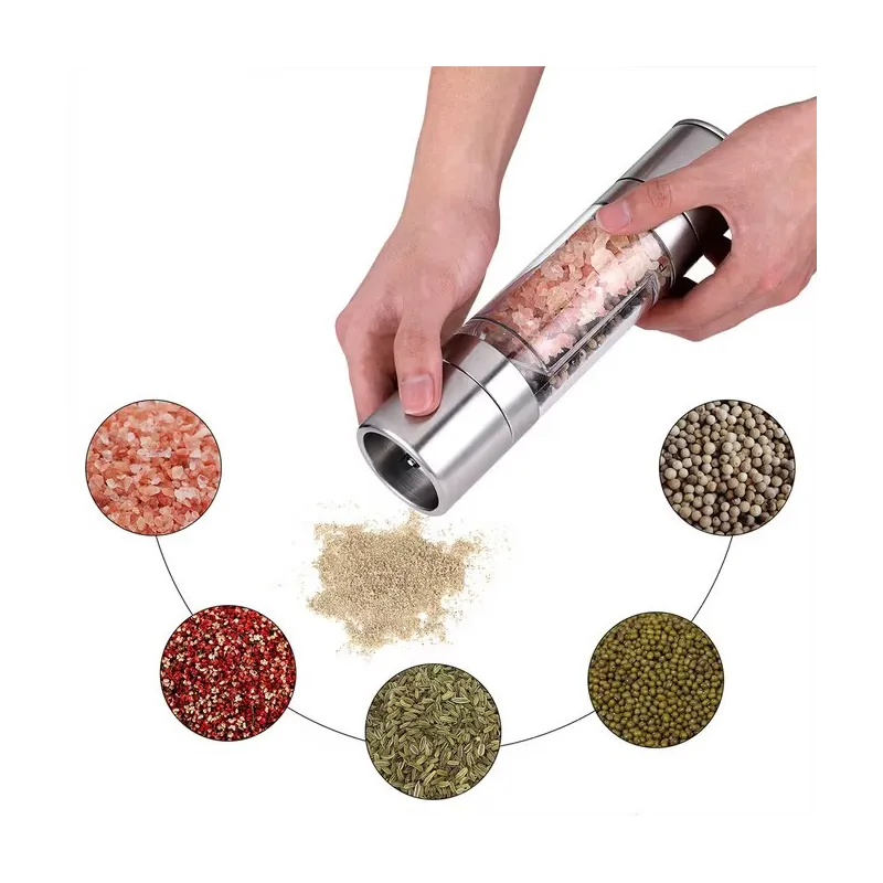 Macinino in ceramica 2 in 1 per sale e pepe / Acciaio inox