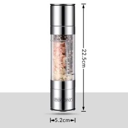 Macinino in ceramica 2 in 1 per sale e pepe / Acciaio inox