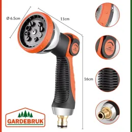 Tubo da giardino Flexi con set completo di accessori e supporto / Verde