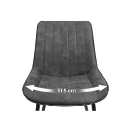 Set di 2 sedie LUCCIA / Antracite