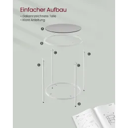 Tavolino da salotto REGALO LUX Mini / Bianco opaco