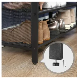 Scarpiera con pouf CASSA / Nero opaco