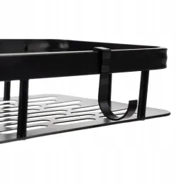 Set di 2 mensole sospese da bagno LIAN / Nero opaco