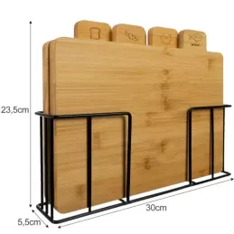 Set di 4 taglieri BAMBOO