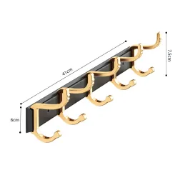 Set di appendiabiti da parete AXIA / Oro