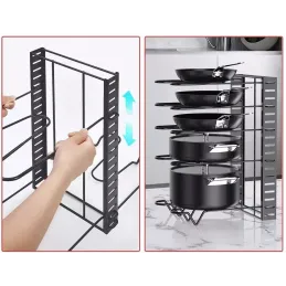 Organizer per utensili da cucina EXTRA / Nero opaco