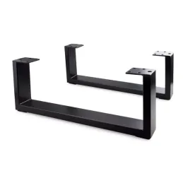 Set di 2 gambe per mobili SIMONE / Nero opaco