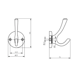 Appendiabiti ELIA / Acciaio inox