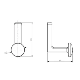 Appendiabiti VIVO / Nero opaco