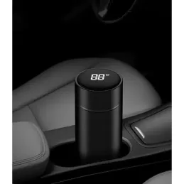 Borraccia termica con display LED 500 ml / Nera