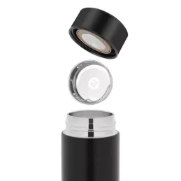 Borraccia termica con display LED 500 ml / Nera