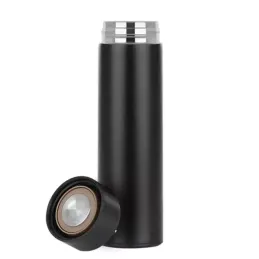 Borraccia termica con display LED 500 ml / Nera