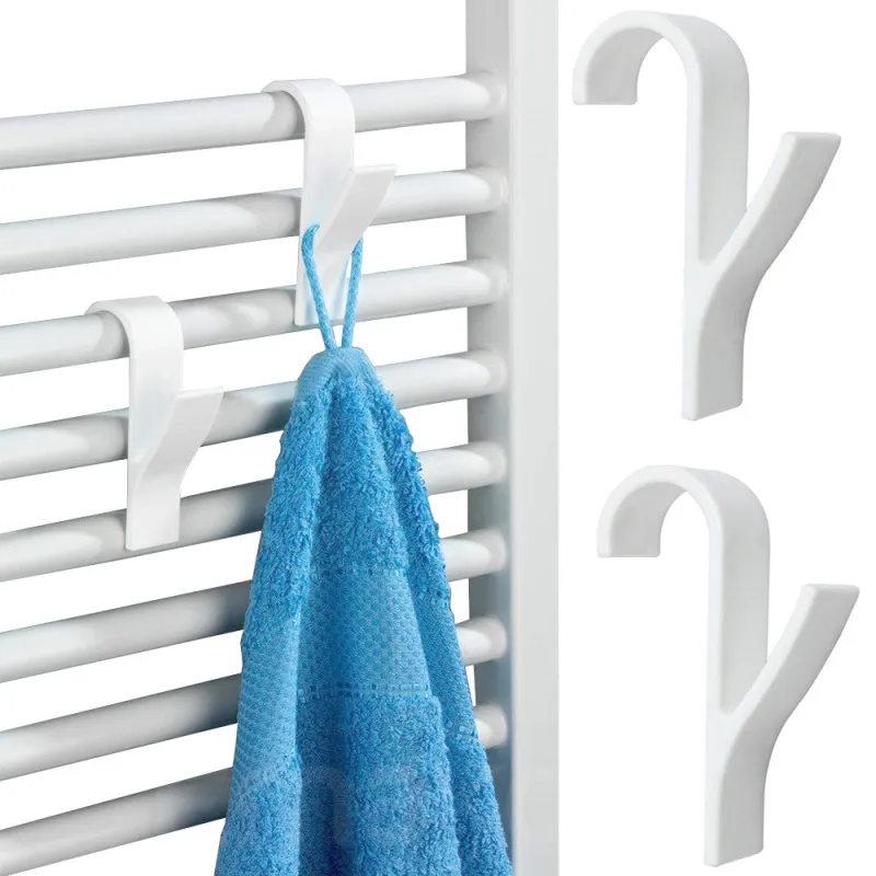 Set di 2 appendini per radiatore ALAGO / Bianco opaco