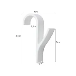 Set di 2 appendini per radiatore ALAGO / Bianco opaco