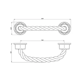 Maniglia ROPE / Nera