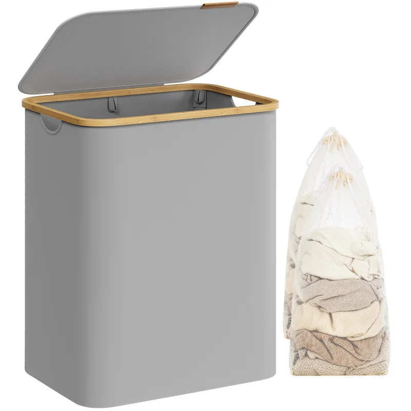 Cesto portabiancheria SOFT 130L / Grigio