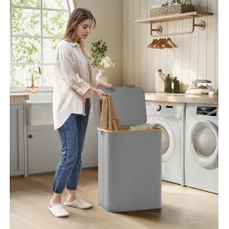 Cesto portabiancheria SOFT 130L / Grigio