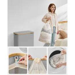 Cesto portabiancheria SOFT 130L / Grigio