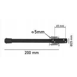 Supporto da garage 25x200 mm / Argento