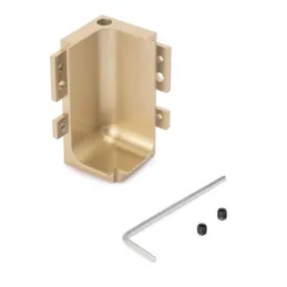 Angolo interno in alluminio per profilo GOLA - L / Oro