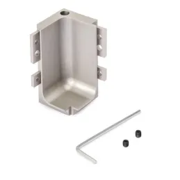 Angolo interno in alluminio per profilo GOLA - L / Inox