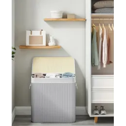 Cesto portabiancheria GLAMUR 150L / Grigio