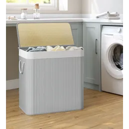 Cesto portabiancheria GLAMUR 150L / Grigio