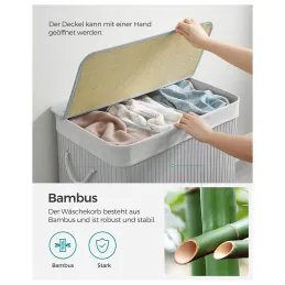 Cesto portabiancheria GLAMUR 150L / Grigio