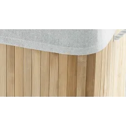 Cesto portabiancheria GLAMUR 150L / Legno naturale