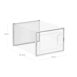 Set di 8 contenitori porta-scarpe AXION / Trasparenti
